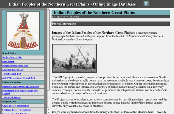 Indian Peoples of the Northern Great Plains (IPNGP) Web site