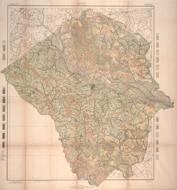 Figure 2: Pitt County (NC) Soil Survey Map.
