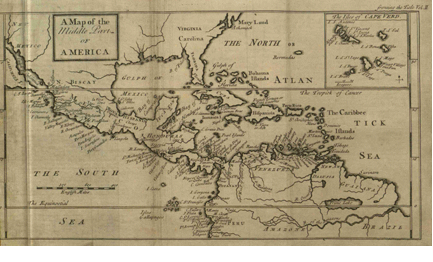 Figure 8: Map from The History of the Pyrates (1728).