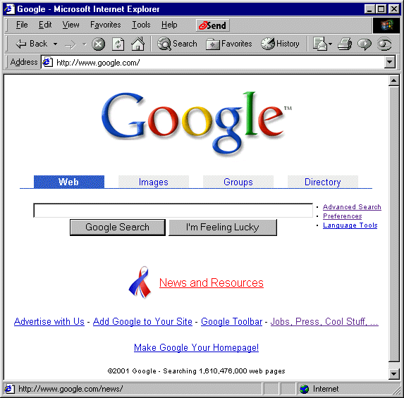 Google October 3, 2001