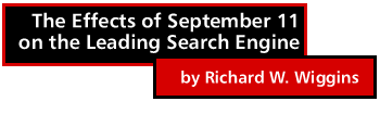 The Effects of September 11 on the Leading Search Engine by Richard W. Wiggins