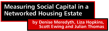 Measuring Social Capital in a Networked Housing Estate by Denise Meredyth, Liza Hopkins, Scott Ewing and Julian Thomas