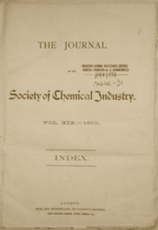 Journal of the Society of Chemical Industry vol. 21 no. 1 (1902)