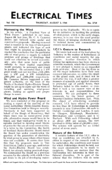 Electrical Times vol. 106 no. 2754 (1944)