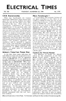 Electrical Times vol. 106 no. 2770 (1944)