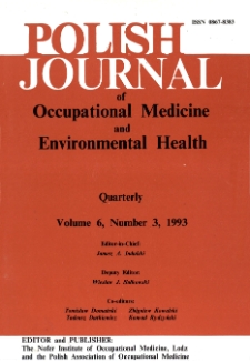 Occupational diseases in Poland during the years 1984-1992