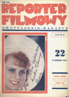 Reporter Filmowy: tygodnik nr 22 (1934)