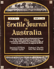 The Textile Journal of Australia vol. 4 no. 1 (1929)