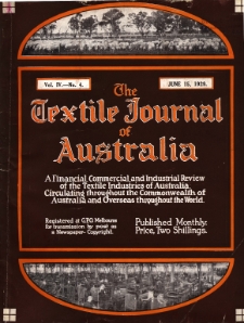 The Textile Journal of Australia vol. 4 no. 4 (1929)