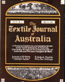 The Textile Journal of Australia vol. 4 no. 5 (1929)