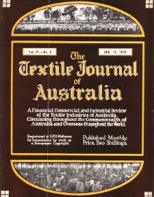 The Textile Journal of Australia vol. 4 no. 6 (1929)