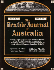 The Textile Journal of Australia vol. 4 no. 7 (1929)
