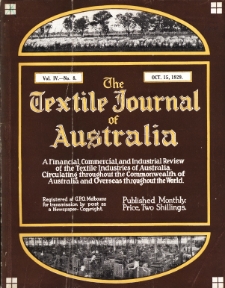 The Textile Journal of Australia vol. 4 no. 8 (1929)