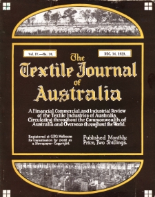 The Textile Journal of Australia vol. 4 no. 10 (1929)