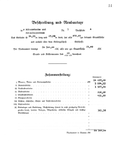 Beschreibung und Neubautare S. 11-14