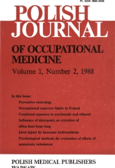 Theory and practice of establishing occupational exposure limits in Poland