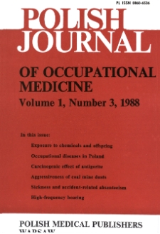 Occupational diseases in Poland. Legal status and epidemiological situation