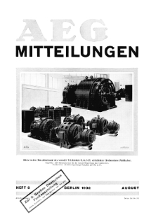 AEG Mittelungen H. 10 (1932)