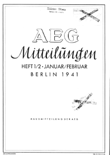 AEG Mittelungen H. 1-2 (1941)