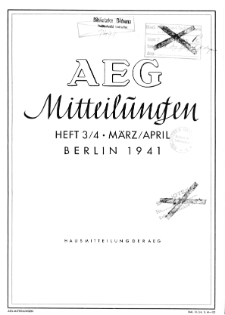 AEG Mittelungen H. 3-4 (1941)