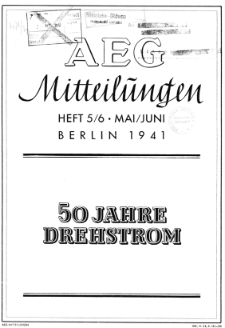 AEG Mittelungen H. 5-6 (1941)