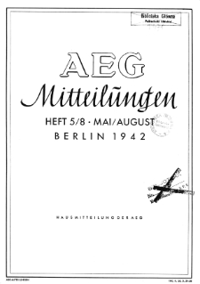 AEG Mittelungen H. 5-8 (1942)