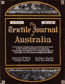 The Textile Journal of Australia vol. 6 no. 3 (1931)
