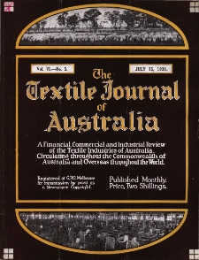 The Textile Journal of Australia vol. 6 no. 5 (1931)