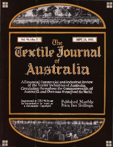 The Textile Journal of Australia vol. 6 no. 7 (1931)