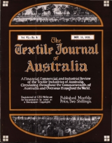 The Textile Journal of Australia vol. 6 no. 9 (1931)