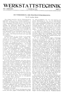 Werkstattstechnik Jg. 21 H. 3 (1927)