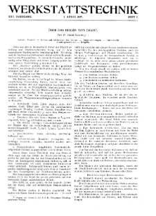 Werkstattstechnik Jg. 21 H. 7 (1927)