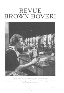 Revue Brown Boveri a. XXX no 5 (1943)