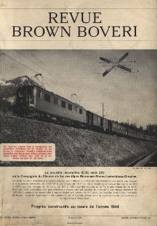 Revue Brown Boveri a. XXXII no 1 pt. 1 (1945)