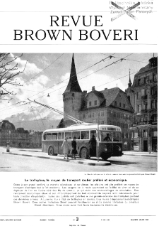 Revue Brown Boveri a. XXXII no 3 (1945)