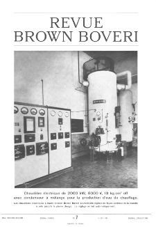 Revue Brown Boveri a. XXXII no 7 (1945)