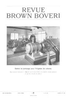 Revue Brown Boveri a. XXXII no 8 (1945)