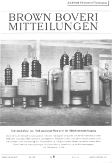 Revue Brown Boveri a. XXXII no 9 (1945)