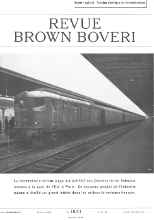 Revue Brown Boveri a. XXXII no 10 (1945)