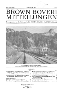 Brown Boveri Mitteilungen Nr. 2 s. 61-74