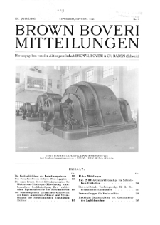 Brown Boveri Mitteilungen Nr. 5 s. 134-150