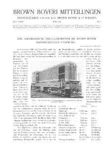 Brown Boveri Mitteilungen Jg. XXIV Nr. 6 (1937)