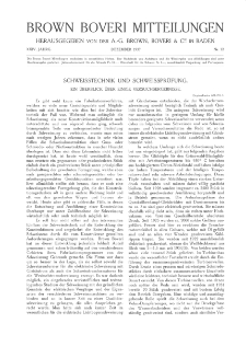 Brown Boveri Mitteilungen Jg. XXIV Nr. 12 (1937)
