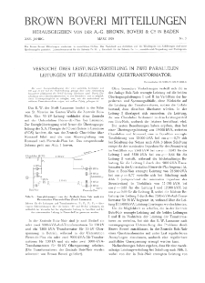 Brown Boveri Mitteilungen Jg. XXV Nr. 3 (1938)