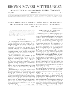 Brown Boveri Mitteilungen Jg. XXV Nr. 9 (1938)