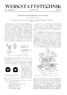 Werkstattstechnik Jg. 21 H. 15 (1927)