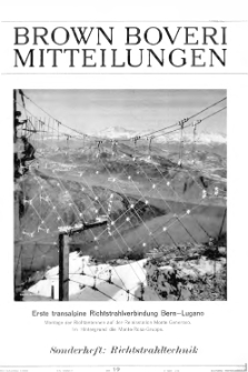 Brown Boveri Mitteilungen Jg. XXXVI Nr. 12 (1949)