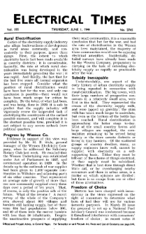 Electrical Times vol. 105 no. 2745 (1944)