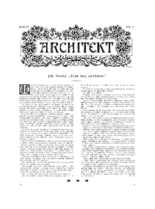 Architekt R. 4 z. 7 (1902)
