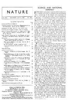 Nature : a weekly illustrated journal of science vol. 156 no. 3951 (1945)